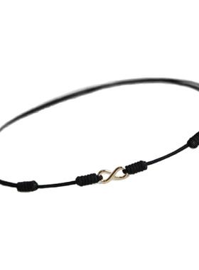 本命年新款红绳脚链女无限有钱小众设计手绳编织绳男情侣脚绳