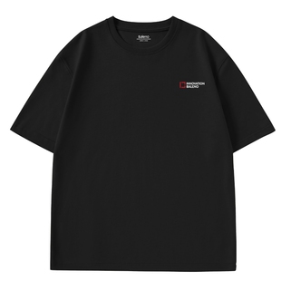 班尼路重磅纯棉短袖t恤男夏季黑色痞帅潮流上衣男生休闲圆领体恤A