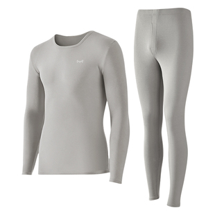 猫人纯棉秋衣秋裤男士套装全棉打底薄款秋冬季保暖内衣男款棉毛衫