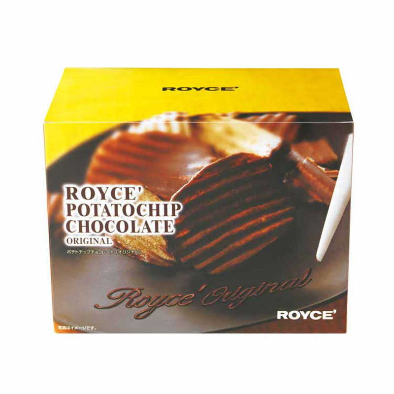 蔡文静推荐 日本进口北海道ROYCE生巧克力薯片原味 白巧芝士