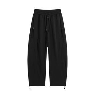 2026秋冬大码工装裤男加肥加大宽松裤子休闲加绒加厚阔腿弯刀裤子