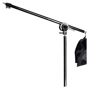 神牛摄影灯横臂顶灯架横杆万向轮摇臂三脚架硫酸纸支架闪光灯影室灯支撑架1/4螺丝头横杆架通用型送平衡袋
