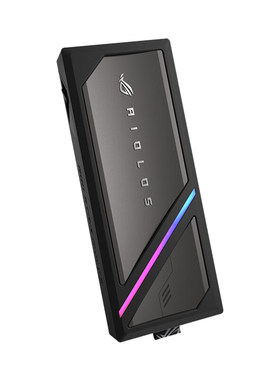 ROG 幻影2代黑色硬盘盒 协议支持 20Gbps/旗舰级SSD硬盘盒/双协议SATA/NVME/小巧便携 ROG硬盘盒幻影二代黑色