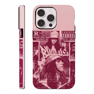 欧美歌手碧梨Billie Eilish音乐专辑类型手机壳周边适用苹果安卓二合一手机壳