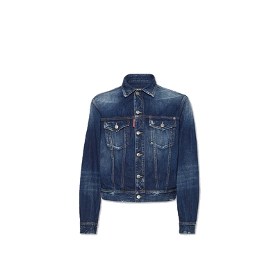 【5折】DSQUARED2/D2次方  男士复古牛仔夹克外套