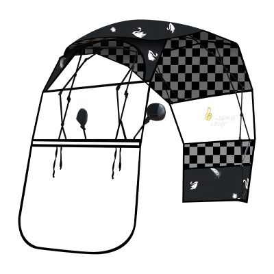 踏板摩托车雨棚电动车防晒遮阳篷