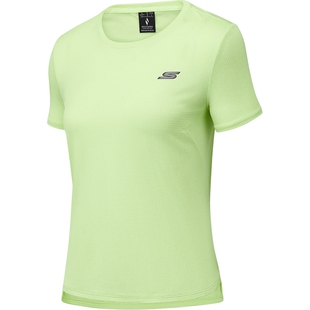 SKECHERS斯凯奇女子运动休闲短袖T恤P225W016-013E