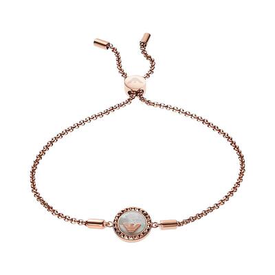 阿玛尼女士手链时尚玫瑰金鹰标