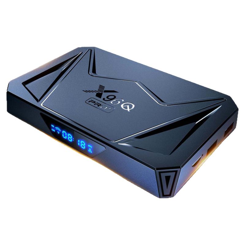 X96QPRO+64G网络机顶盒H728安卓14双频WIFI6千兆ATV外贸电视盒子
