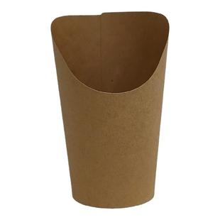 12/14/16oz鸡蛋仔斜口牛皮纸杯薯条杯冰淇淋蛋仔杯鸡米花炸烤蜜薯