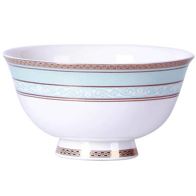 墨色陶瓷家用吃饭碗骨瓷饭碗玉清