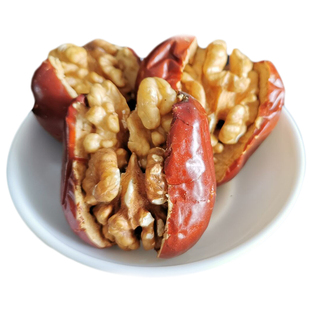 新疆和田大枣夹核桃夹心抱抱果灰枣夹核桃仁健康营养儿童零食500g