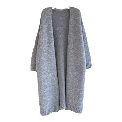 高级感温柔慵懒风中长款毛衣外套