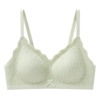 法式蕾丝柔软固定杯小胸聚拢内衣