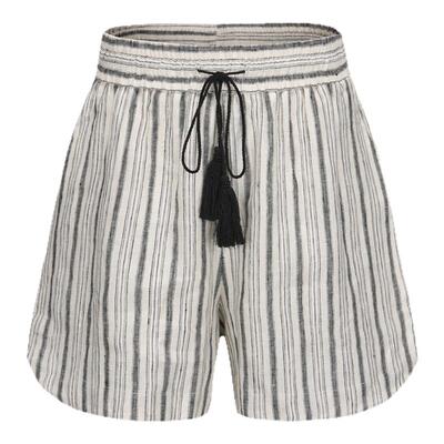 halfmoon亚麻度假风休闲短裤