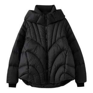 水云间高克重连帽领鹅绒羽绒服外套女防寒保暖外衣2025秋冬新款