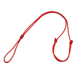 手工编织儿童宝宝戒指平安扣挂绳本命年红色可调节项链吊坠细绳子