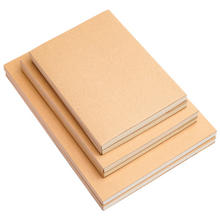 笔记本可平摊b6画画本子道林纸迷你日记本空白记事本小本子空白本绘画手绘小画本a5画画摸鱼本手帐绘本白纸本