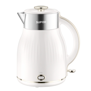 苏泊尔电热水壶2.5L热水壶家用烧水壶316L不锈钢饮水机电开水壶