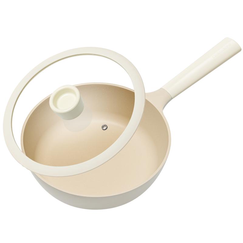 CookerBene麦饭石不粘锅平底锅家用煎蛋煎牛排烙饼煎锅通用炒菜锅