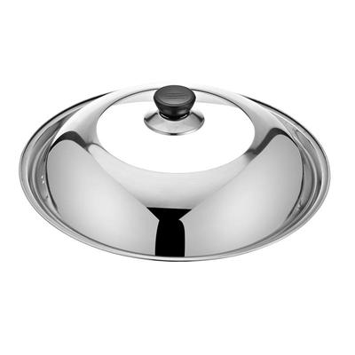 特价可视炒锅平底36cm钢化玻璃盖