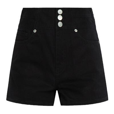 女士短裤刺绣Evisu休闲