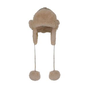 SCULPTOR林娜琏同款加绒加厚帽子雷锋帽女秋冬户外运动护耳骑兵帽