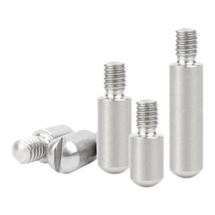 304不锈钢GB831一字开槽外螺纹圆柱销无头台阶螺钉轴位销钉M2-M12