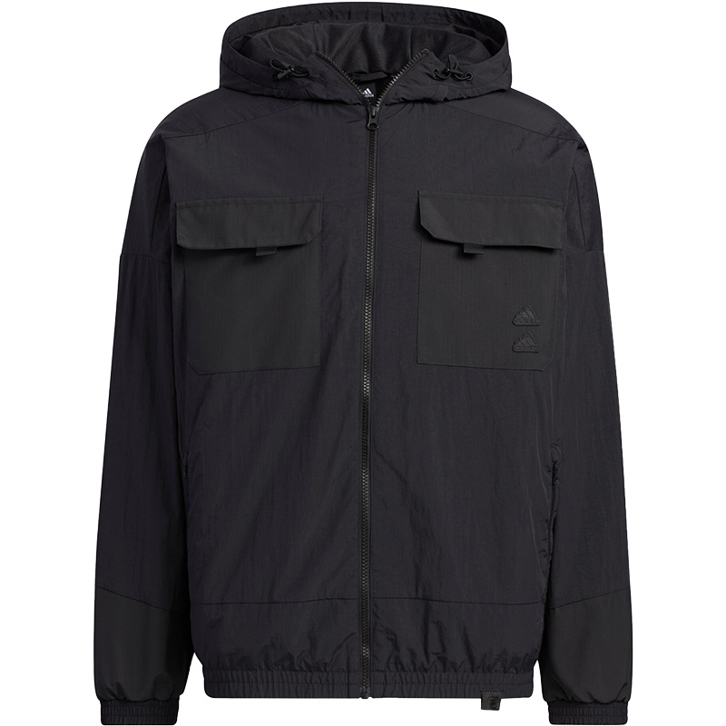 Adidas/阿迪达斯官方正品春季新款男子运动加绒连帽外套IA6959