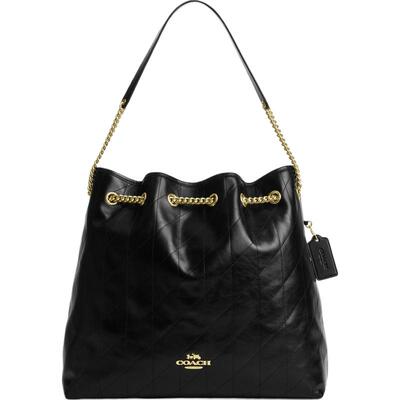 COACH/蔻驰奥莱女士牛皮EVELYN36号绗缝托特单肩包流浪包