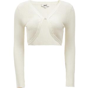 ONLY秋季气质百搭不规则开衫V领短款针织衫女|12343A015