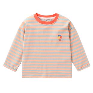 男童条纹长袖T恤宝宝春装衣服2026新款春秋童装打底秋季儿童上衣