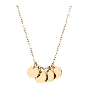 eManco欧美个性不锈钢项链 6MM圆形吊坠stainless steel necklace