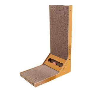 L型立式猫抓板大号耐磨耐抓瓦楞纸猫抓板猫爬架一体护沙发猫玩具