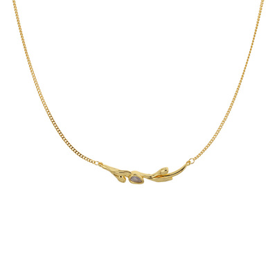 花朵项链女生小众锁骨链饰品