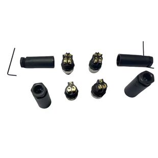 M8连接器航空插头传感器3芯4芯5P6P公母对插接头免焊螺丝压接防水