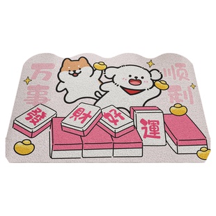 入户门地垫2026新款门口进门脚踏垫可裁剪丝圈玄关耐脏地毯入门垫