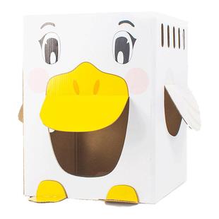 开心鸭猫抓板猫窝一体猫房子猫抓窝瓦椤纸耐抓板猫咪玩具磨爪神器