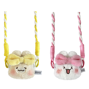 SHUYA系列大头手机背夹可爱公仔斜挎带挂绳可调节通用任何手机