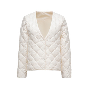 羽绒内胆女秋冬2025新款轻薄保暖V领内穿打底长袖大衣内搭羽绒服