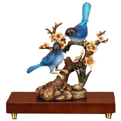 喜上梅梢铜喜鹊摆件乔迁双喜临门