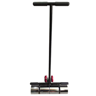 PVC塑胶运动亚麻商用地板压实施工工具 50KG压辊不锈钢压轮滚轮器