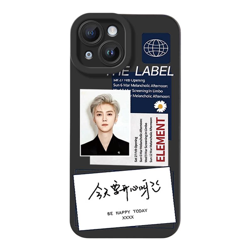 华为PURA90ins风iphone12适用苹果17p软OPPORENO14创意15PLUS瞳眼16ProMax手机壳短发鹿晗证件照K13TURBO小众