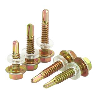 国标加硬镀锌外六角钻尾螺钉彩钢瓦燕尾螺丝自钻自攻M4.8M5.5M6.3