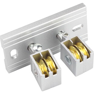 升降晾衣架转向轮晒衣架万向轮转角器轮子滑轮配件通用双杆式阳台