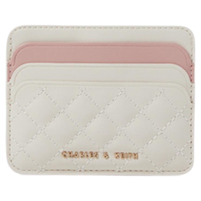 拼色格纹柔软迷你卡包女