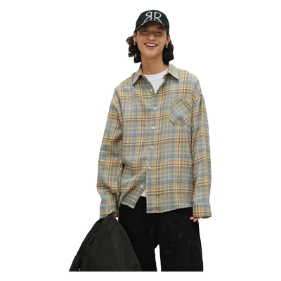 XAKA翻领长袖衬衫潮青春流行