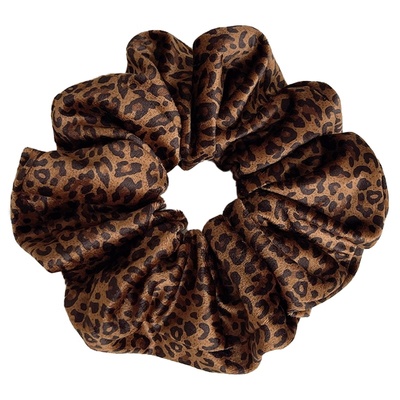 秋冬复古大号豹纹大肠发圈女韩系