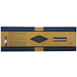 MIJELLO美捷乐金装水彩颜料单一色素管状24色艺术家固体水彩12色