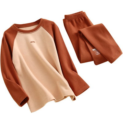 蔚未来女童保暖内衣套装加绒加厚